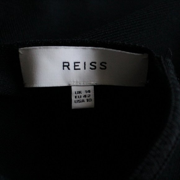 Reiss Jetta Bodycon Knit Dress Dark Navy Size 10 - Picture 11 of 11